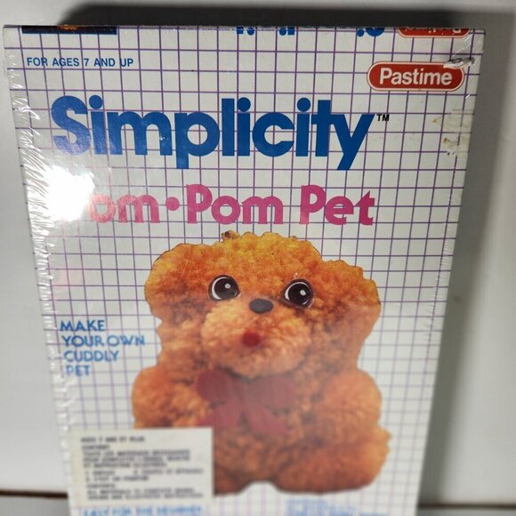 Vintage Simplicity Pom Pom Pet Craft Kit #8027 Vintage 1986 - Picture 2 of 8